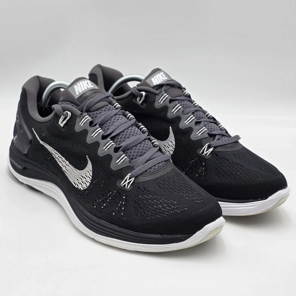 Nike Lunarglide 5 Black Athletic Running Shoes Sneakers 599160-010 Men's Sz 11